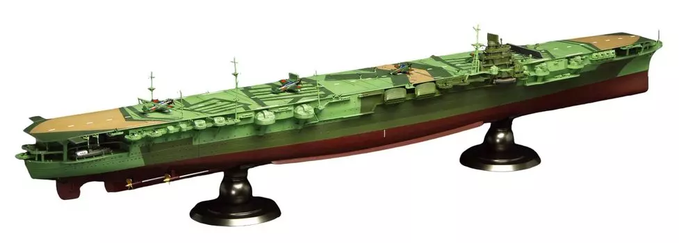 Fujimi Model Ship Model Series Японский военно-морской авианосец Zuikaku Imperial Navy Crew 350 1/350 № 16 EX-1 (с рисунком) Корабль-16 ЭКС-1 серый