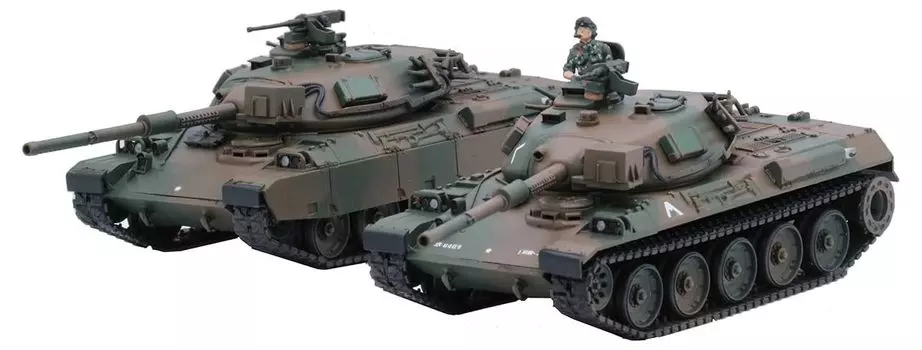 Fujimi Model Special World Armor Series Ground Force Type 74 Tank Plastic Model SWA23 1/76 No.23 Самооборона (Пересмотренный)