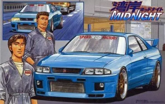 Fujimi Model Wangan Midnight Series Wangan 4 R33 Skyline RGO 1/24 GT-R