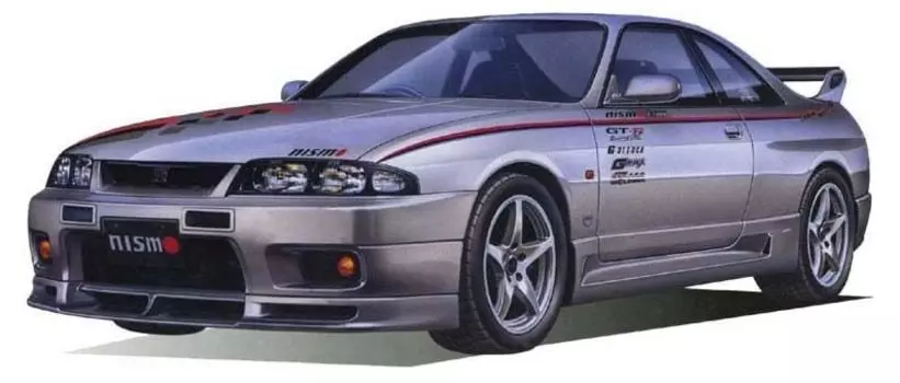 Fujimi Skyline GT-R NISMO Шампанское Серебристый (R33) Пластиковая модель автомобиля в масштабе 1/24