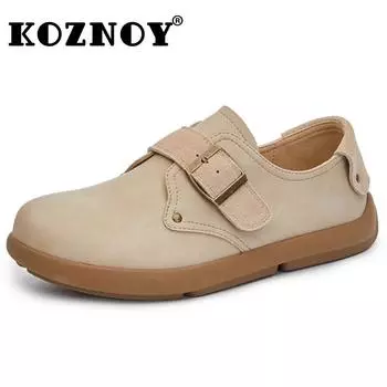 Fujin 2.5 см из натуральной коровьей кожи, дизайнерские осенние туфли-лоферы на платформе, танкетке, летние туфли без застежек, женские модные туфли с круглым носком, весенние туфли без застежек 35 хаки