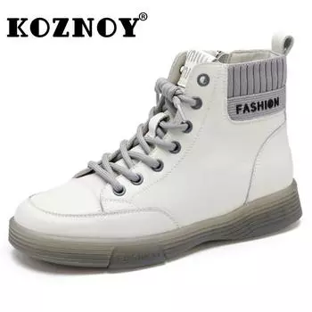 Fujin 2,5 см новые британские эластичные ткани натуральная кожа женские мокасины на платформе весна-осень ботильоны оксфорды удобные 35 бежевый