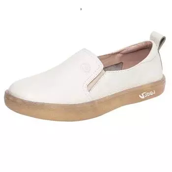 Fujin 2 см коровья натуральная кожа удобные роскошные этнические женские элегантные неглубокие оксфорды на плоской подошве летние женские мокасины на мягкой подошве 35 бежевый