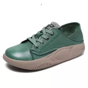 Fujin 3 см коровья натуральная кожа летние модные кроссовки на платформе танкетке весна осень массивные женские мокасины дышащие удобные балетки 35