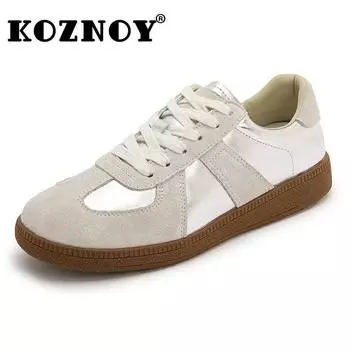 Fujin 3 см лакированная натуральная кожа женские туфли на плоской подошве лоферы на платформе высокого бренда осенние вулканизированные весенние вулканизированные массивные кроссовки обувь 35 бежевый