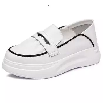 Fujin 5.5 см натуральная кожа слипоны женские летние элегантные удобные мягкие подошвы роскошные этнические женские неглубокие мокасины лоферы 34 чёрный