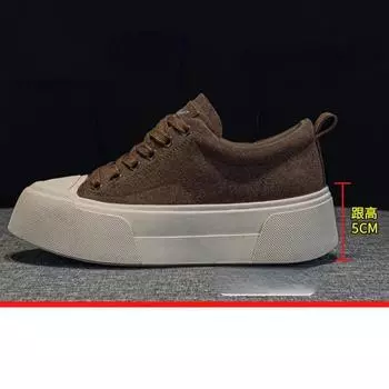 Fujin 5 см синтетические ботинки женские эластичные вулканизированные мокасины на плоской подошве весенняя платформа танкетка модные осенние массивные кроссовки 34 кофейный