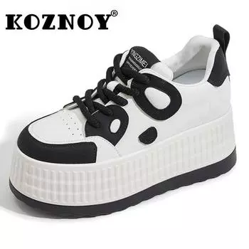 Fujin 8 см из микрофибры, весенняя модная женская осенняя обувь из микрофибры, повседневные кроссовки на массивной платформе, женская обувь на танкетке 34 бежевый