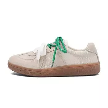 Fujin Женские повседневные кроссовки из натуральной кожи, дышащие, удобные, на шнуровке, спортивные туфли на низком каблуке, на шнуровке, дышащие, теннисные туфли на плоской подошве 35 розовый