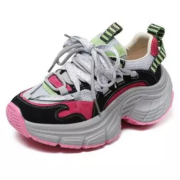 Fujin/женские ботинки 6,5 см, туфли-лодочки Pils в стиле ретро, роскошная летняя обувь на танкетке из коровьей замши, массивные кроссовки Мэри Джейн из натуральной кожи 35 жёлтый