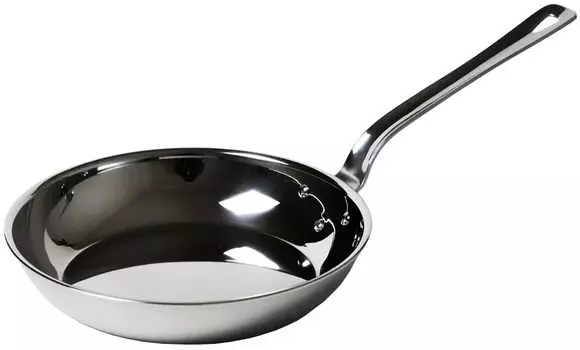 Fujinos Aluminum Clad Frying IH 170064 Three-Layer Pan, 22cm, Compatible,