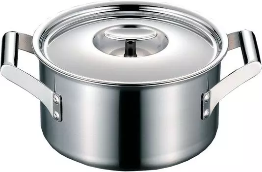 Fujinos Elec Master Pro 20 см глубокая кастрюля с двумя ручками 116093 (Совместимость с IH) серебряный