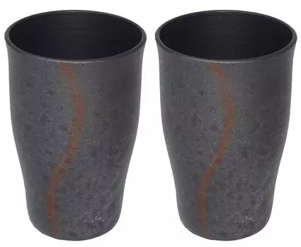Fujita Metal Tumbler Aluminum Ceramic Style 410ml Hieru Tumbler Set of 2 006802