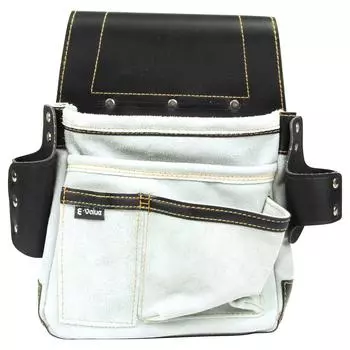 Fujiwara Sangyo Leather Nail Bag with Holder E-Value EMK-3MH-N