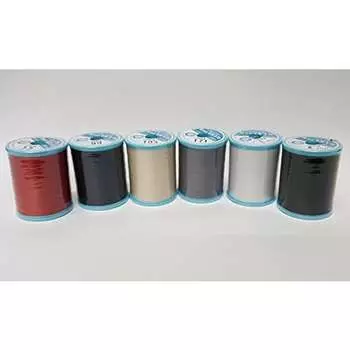 FUJIX Shape Span No. 60 200m 6 Color Set Sewing Thread