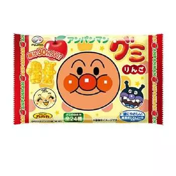 Fujiya 6 Anpanman жевательные конфеты (яблоко)6 жевательных конфет Anpanman (яблоко) 6 лотков жевательных конфет со вкусом яблока с 6 жевательными конфетами Anpanman (яблоко) 6 лотков с яблочным вкусом 1