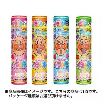 Fujiya Anpanman mini mini Ramune 23gМаленький рамунэ с 4 вкусами (персик, мандарин, виноград Рамунэ небольшого размера с 4 вкусами (персик, мандарин 1