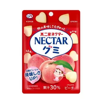 Fujiya Nectar Gummy 48g x 10 bags (Peach)