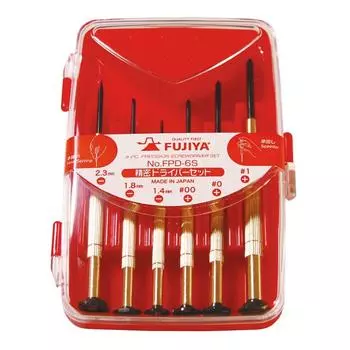 Fujiya Precision Driver Set of (Set 6) FPD-6S