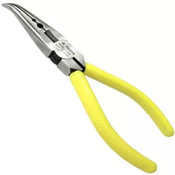 Fujiya Stainless Steel Bent Tip Radio Pliers Made of Stainless Steel and 150mm Rust-resistant 350L-150