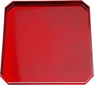 Fukui Craft 1 сяку 1 угловой поднос винно-красный 90042064
