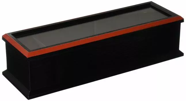 Fukui Craft Roku Chopsticks Box 24cm Kurobuchi Vermilion 82296630 ABS Japan RHSQ001 (Toothpick Included)