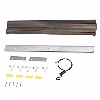 Fukui Metal Crafts Picture Rail Picture Rail Set Picture Rail for Hanging Frames Black Depth Height Width Ball wire 1 piece included чёрный