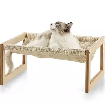FUKUMARU кровать для кошек, собак, домашних животных, гамак, дышащий, принадлежности для кошек, постельное белье 53,34-25,4 см (ДлинаШиринаВысота)