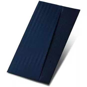 Fukushodo Fukusa Smart для поздравлений и церемониальных манер Книга молитв Navy x Stripe Fukusa, Соболезнования, Набор, Fukusa, Сумка, Свадьба, Похороны,