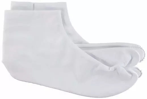 Fukusuke Tabi Advanced, комплект из 1 хлопковой бязи белого цвета [Fukusuke], мужские, 22,5 см белый