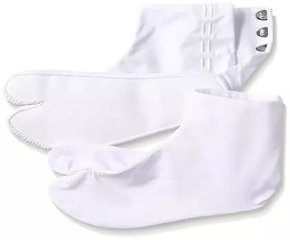 Fukusuke Tabi Роскошный комплект из 1 хлопковой бязи белого цвета [Fukusuke] 25,0 см белый