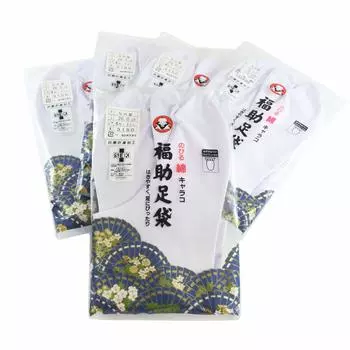Fukusuke Высококачественный эластичный хлопок Tabi 4 пары носков Kohaze Sarashi Набор из 5 пар (26,0) белый