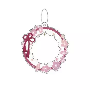 Fukuya Chara Lucky Lottery ONLINE apicolle favorite Waka ririne by C Prize Swaying Charm Wreath Key Chain Sakura #My fanfancy+