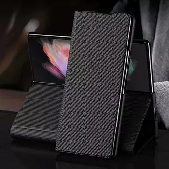 Чехол из матовой кожи для Samsung Galaxy Z Fold 4 3 Fold4 Fold3 5G Fold5 Fold2 Fold 2 5 Kickstand Wallet Function Cases for Samsung Z Fold 5