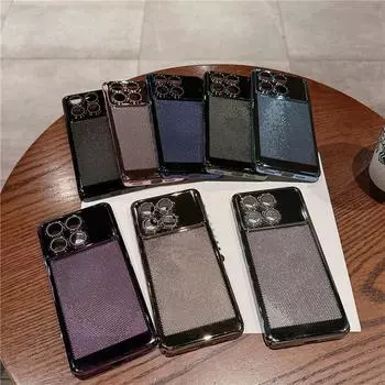 Full Cover Plating Grid Heat Dissipation PC Case With Lens Film For Xiaomi Redmi Note 13 Pro Plus 5G Back Shell Protector Note 13 5G чёрный