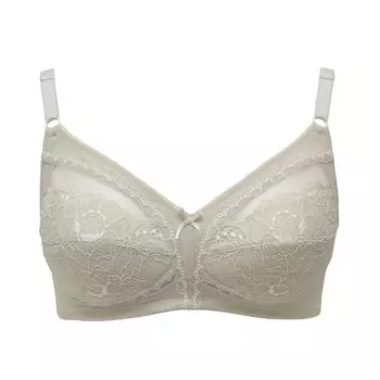 Full Cup High Full Chareta Beige [Lucian] Bra, Wireless, Undermesh, Women s, Lady, Cup, Breathable, Mesh,