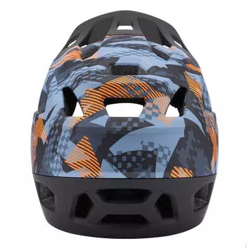 Full Face Bike Helmet Protective Gear Cap Cycling for Outdoor Dark Blue