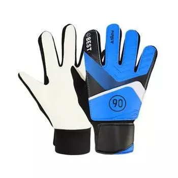 Full Finger Kids Soccer Goalkeeper Gloves Goalkeeper Gloves Soccer Goalie Gloves Football Glvoes Blue 6