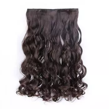 Full Head Heat Resistant Natural Synthetic Hair Curly Hair Hairpiece for Women Lady Hair Extensions