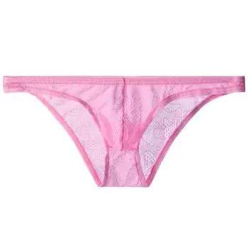Full Lace Bikini Lace Lace Inner Sexy Shorts [Jester] Men s Shorts, Underwear, (XL, Pink)