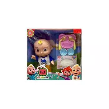 Full Music With Body Baby Jj Doll Watermelon School Bus Super Baby Tableware-Blue,20cm/8in