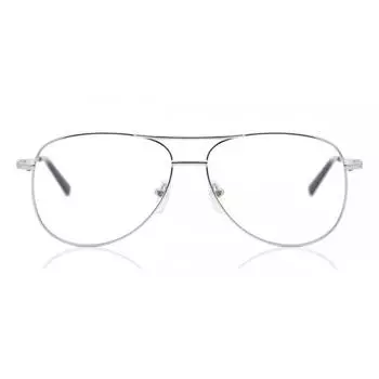Full Rim Pilot Silver Smartbuy Collection Ellen Asian Fit 699e Fashion Women Eyeglasses Silver/56
