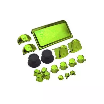 Full Set Button Replace Joysticks D-pad R1 L1 R2 L2 Direction Key ABXY Buttons for PS4 Slim Game Controller JDM-040 синий