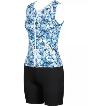 Full Shape Clean Body Line Length Fits up to Q Large Fitness SX 11 [Wacoal Swimwear] Swimsuit, [Tummy, Naka, Hips, Thighs] Separate, 3/4 (Bottom),