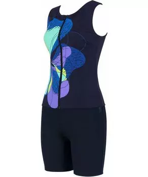 Full Shape Swimsuit Separate Supports your body line beautifully Covers body parts Suitable up to Q size Large size SWS731 BU [Wacoal Swimwear]