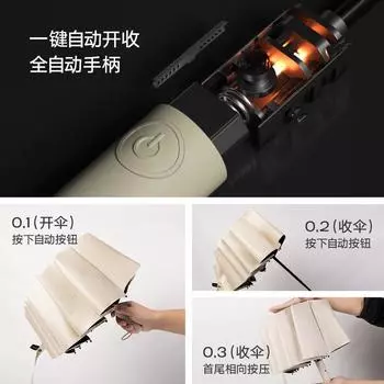 Full umbrella, one-click full collection, large enlarged and thickened reinforcement, men s high-end women s weather and rain