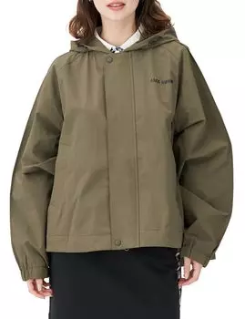 Full Zip Blouson Nylon Golf Outerwear 2 [Jack Bunny] Women s (2WAY Stretch) / / 263-3220902 180_Khaki [L]