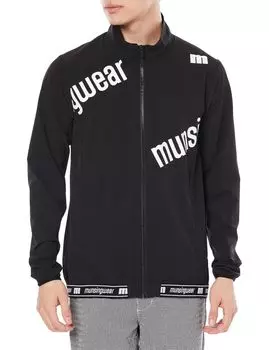 Full Zip Blouson Water Repellent Stretch Big Logo Nylon Material Training Golf MEMWJK01 BK00 M [Munsing Wear] [ENVOY] Men s (Black)