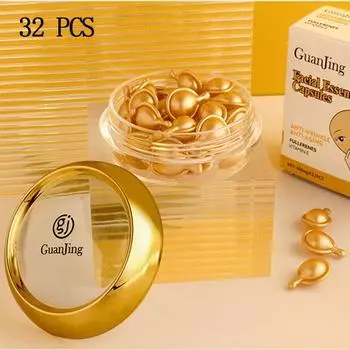 Фуллерен Ve Capsule Essence Увлажняющая, осветляющая цвет лица Эссенция для лица 500mg*32PCS