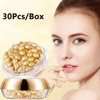 Фуллереновые капсулы плаценты, увлажняющая эссенция для лица, уменьшает морщины, осветляет тон кожи и подтягивает кожу 30pcs